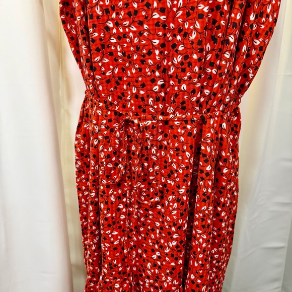 NWT Who What Wear ‘Bellflower Vine’ Ruffle Trim Sleeveless High-Low Hem Dress 3X - Picture 7 of 15